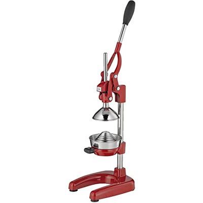 Cilio Amalfi Handmatige citruspers, roestvrij staal, handmatige citruspers voor 25% meer sap, lage inspanning, professionele fruitpers, 20 × 23,5 × 44 cm Cilio Amalfi Handmatige citruspers, roestvrij staal, handmatige citruspers voor 25% meer sap, lage inspanning, professionele fruitpers, 20 × 23,5 × 44 cm