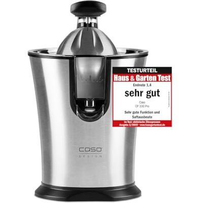 Caso CP 330 Pro Elektrische en krachtige citruspers met universele perskegel van roestvrij staal, 160 W, voor alle gangbare citrusvruchten, met automatische start, BPA-vrij Caso CP 330 Pro Elektrische en krachtige citruspers met universele perskegel van roestvrij staal, 160 W, voor alle gangbare citrusvruchten, met automatische start, BPA-vrij