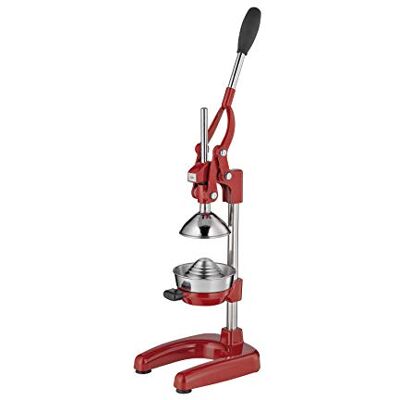 Cilio Amalfi Handmatige citruspers, roestvrij staal, handmatige citruspers voor 25% meer sap, lage inspanning, professionele fruitpers, 20 × 23,5 × 44 cm Cilio Amalfi Handmatige citruspers, roestvrij staal, handmatige citruspers voor 25% meer sap, lage inspanning, professionele fruitpers, 20 × 23,5 × 44 cm
