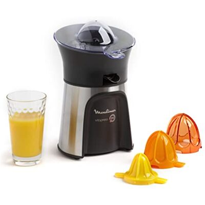 Moulinex PC603D10 Vitapress Direct 3 citruspers, 100 W, grijs metallic / zwart Moulinex PC603D10 Vitapress Direct 3 citruspers, 100 W, grijs metallic / zwart