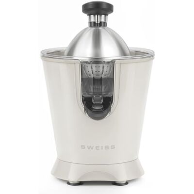 SWEISS ZEST8 Professionele elektrische citruspers, druppelvrije schenktuit, vaatwasmachinebestendig, stil, krachtige scharnierarm, 160 W, beige SWEISS ZEST8 Professionele elektrische citruspers, druppelvrije schenktuit, vaatwasmachinebestendig, stil, krachtige scharnierarm, 160 W, beige