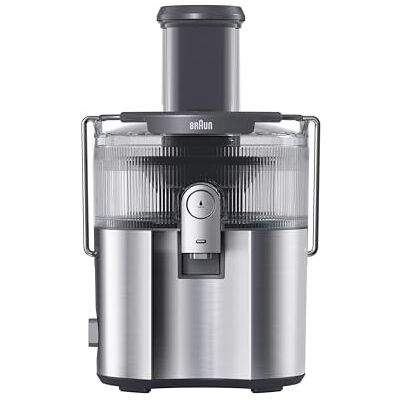 Braun MultiJuice 7 SJ7000, ColdXtract-technologie, vulopening 75 mm, sapcontainer 2 l, druppelbescherming, viervoudig veiligheidssysteem, roestvrijstalen filter, 1000 W, grijs Braun MultiJuice 7 SJ7000, ColdXtract-technologie, vulopening 75 mm, sapcontainer 2 l, druppelbescherming, viervoudig veiligheidssysteem, roestvrijstalen filter, 1000 W, grijs