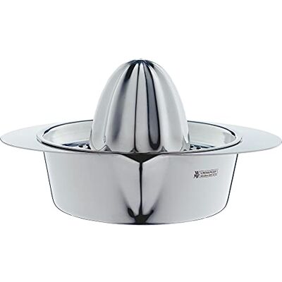 WMF Gourmet Handmatige citruspers van Cromargan roestvrij staal, mat, 13 cm, voor citroenen, limoenen, appelzin, sinaasappel, grapefruit WMF Gourmet Handmatige citruspers van Cromargan roestvrij staal, mat, 13 cm, voor citroenen, limoenen, appelzin, sinaasappel, grapefruit