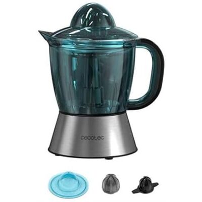 Cecotec Presse-Agrumes 1L Zitra Full Steel, 60 W de puissance, filtre en acier inoxydable, 2 cônes amovibles, double sens de rotation, passe au lave-vaisselle, tambour calibré en ml Cecotec Presse-Agrumes 1L Zitra Full Steel, 60 W de puissance, filtre en acier inoxydable, 2 cônes amovibles, double sens de rotation, passe au lave-vaisselle, tambour calibré en ml