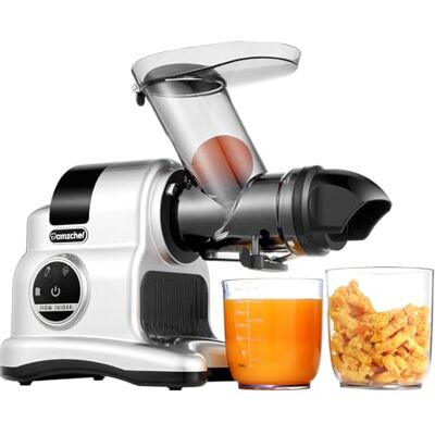 AMZCHEF Sapcentrifuge met grote vulbak van 80 mm, 150 W, 2 snelheidsmodi en retourfunctie, sapcentrifuge voor hele groenten en fruit, testwinnaar, zilver AMZCHEF Sapcentrifuge met grote vulbak van 80 mm, 150 W, 2 snelheidsmodi en retourfunctie, sapcentrifuge voor hele groenten en fruit, testwinnaar, zilver