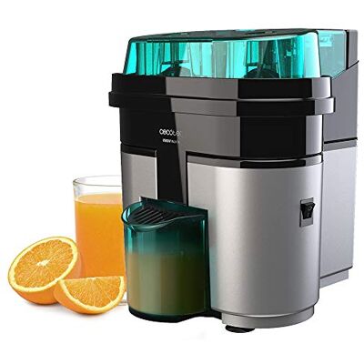 Cecotec EssentialVita Twice Black Elektrische citruspers, 90 W, dubbele kop en snijder, vruchtvleesfilter, 500 ml glas, vaatwasmachinebestendige onderdelen Cecotec EssentialVita Twice Black Elektrische citruspers, 90 W, dubbele kop en snijder, vruchtvleesfilter, 500 ml glas, vaatwasmachinebestendige onderdelen