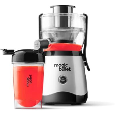NutriBullet Magic Bullet Citruspers van siliconen en roestvrij staal, 400 W, 10 stuks, 470 ml, zwart, compact design en vaatwasmachinebestendig, sap onderweg in tweeën NutriBullet Magic Bullet Citruspers van siliconen en roestvrij staal, 400 W, 10 stuks, 470 ml, zwart, compact design en vaatwasmachinebestendig, sap onderweg in tweeën