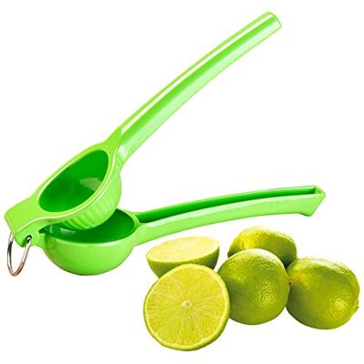 Rosenstein & Söhne Limoenpers: handmatige metalen citruspers voor limoenen, diameter 5,6 cm, groen (ruimtebesparende sapcentrifuge) Rosenstein & Söhne Limoenpers: handmatige metalen citruspers voor limoenen, diameter 5,6 cm, groen (ruimtebesparende sapcentrifuge)
