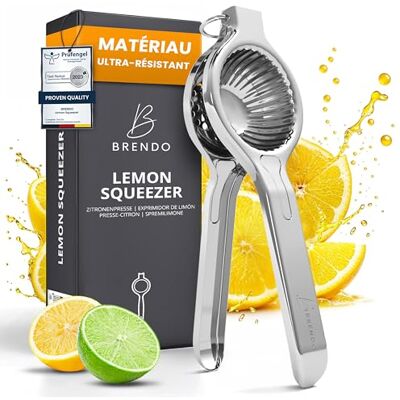 Brendo Handmatige citruspers – citroenpers, universele maat, perfect voor alle citrusvruchten, sinaasappelpers, 100% persen, maximale frisheid en smaak, vaatwasmachinebestendig Brendo Handmatige citruspers – citroenpers, universele maat, perfect voor alle citrusvruchten, sinaasappelpers, 100% persen, maximale frisheid en smaak, vaatwasmachinebestendig