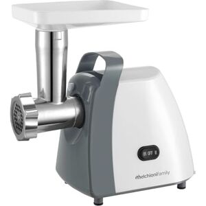 Melchioni Familie, vleesmolen en tritonbies, stalen messen en omkeerbare functie, met worst-adapter, kibbe en tomatenpasser, 250 W Melchioni Familie, vleesmolen en tritonbies, stalen messen en omkeerbare functie, met worst-adapter, kibbe en tomatenpasser, 250 W