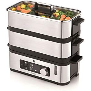 WMF Kitchenminis 0415090011 Elektrische stoompan, ultra-compact, elegant design, roestvrij staal, Cromargan, hoge kwaliteit, 2,15 l, BPA-vrij, 2 vakken, kookprogramma's, groenten, rijst, vis 900 W WMF Kitchenminis 0415090011 Elektrische stoompan, ultra-compact, elegant design, roestvrij staal, Cromargan, hoge kwaliteit, 2,15 l, BPA-vrij, 2 vakken, kookprogramma's, groenten, rijst, vis 900 W