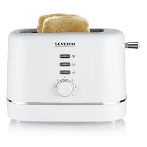 Severin Automatische broodrooster voor 2 schijven, opwarmen en ontdooien, instelbare bruiningsgraad, automatische uitschakeling, 850 W, wit, AT 4324 Severin Automatische broodrooster voor 2 schijven, opwarmen en ontdooien, instelbare bruiningsgraad, automatische uitschakeling, 850 W, wit, AT 4324