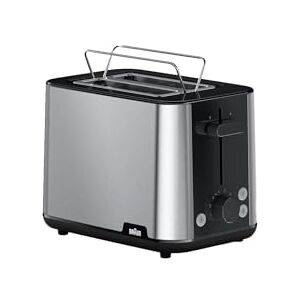 Braun PurShine HT1510BK broodrooster met 2 sleuven, 8 roosterniveaus, opwarm- en ontdooifunctie, kruimelplaat, 900 W, zwart Braun PurShine HT1510BK broodrooster met 2 sleuven, 8 roosterniveaus, opwarm- en ontdooifunctie, kruimelplaat, 900 W, zwart