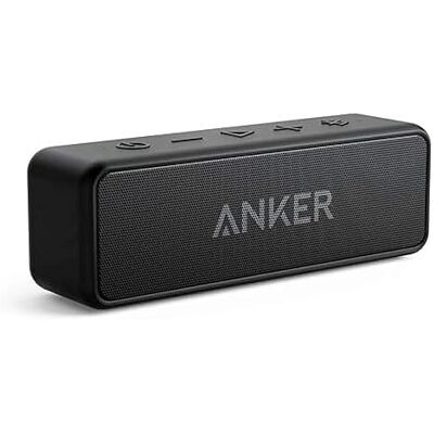 Anker SoundCore 2 Bluetooth-luidspreker, fantastisch geluid, enorme bas met dubbele basdrivers, 24-uurs accu, verbeterde IPX7 waterbescherming, draadloze luidspreker voor iPhone, Samsung (zwart) Krachtige draadloze luidspreker met krachtige bas, 24 uur Anker SoundCore 2 Bluetooth-luidspreker, fantastisch geluid, enorme bas met dubbele basdrivers, 24-uurs accu, verbeterde IPX7 waterbescherming, draadloze luidspreker voor iPhone, Samsung (zwart) Krachtige draadloze luidspreker met krachtige bas, 24 uur