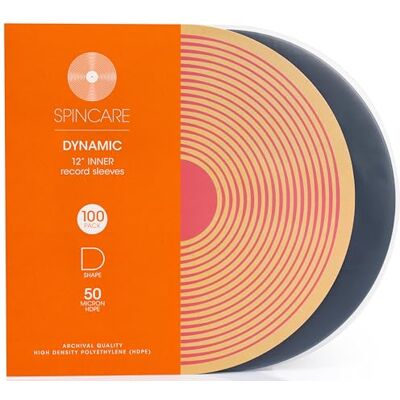 SPINCARE 100x 12 Inch Antistatisch Vinyl LP Binnenhoezen DYNAMIC 12" Antikras Antistatische Afgeronde Binnenhoes Premium Kwaliteit 50 Micron HDPE Zal Niet Bundelen Of Samenvouwen SPINCARE 100x 12 Inch Antistatisch Vinyl LP Binnenhoezen DYNAMIC 12" Antikras Antistatische Afgeronde Binnenhoes Premium Kwaliteit 50 Micron HDPE Zal Niet Bundelen Of Samenvouwen