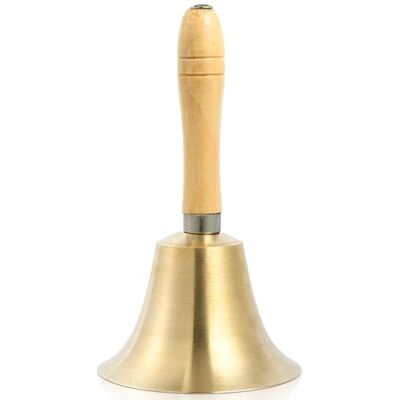 Aicharynic Metalen handbel met houten handvat: tafelbel met houten handvat, klassieke handbel, metalen bellen met houten handvat, tafelbel, handbel voor school, receptie Aicharynic Metalen handbel met houten handvat: tafelbel met houten handvat, klassieke handbel, metalen bellen met houten handvat, tafelbel, handbel voor school, receptie