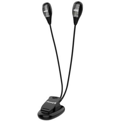 Audibax Niza 4 – lamp met dubbele muziekstandaard – aangedreven batterij – individuele intensiteit – AC/DC-connectiviteit – pianolamp voor ogen Audibax Niza 4 – lamp met dubbele muziekstandaard – aangedreven batterij – individuele intensiteit – AC/DC-connectiviteit – pianolamp voor ogen