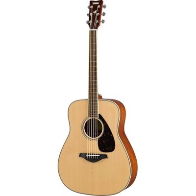 Yamaha FG820 Akoestische gitaar Dreadnought standaardformaat, 24,96 inch toets van massief sparrenhout, achterkant en mahonie, toets van palissander, stalen snaren naturel Yamaha FG820 Akoestische gitaar Dreadnought standaardformaat, 24,96 inch toets van massief sparrenhout, achterkant en mahonie, toets van palissander, stalen snaren naturel
