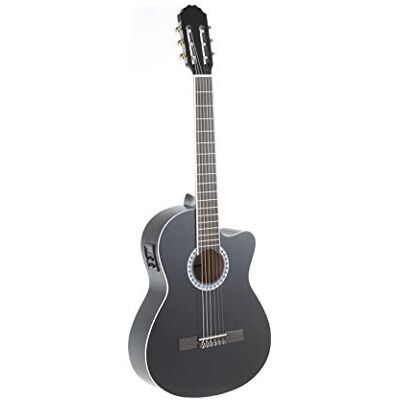 GEWA E-Akoestische Basic Klassieke Gitaar Classic Electro 4/4 Linde Body Micro 4-Band EQ met stemapparaat Cutaway Zwart GEWA E-Akoestische Basic Klassieke Gitaar Classic Electro 4/4 Linde Body Micro 4-Band EQ met stemapparaat Cutaway Zwart