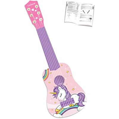 Lexibook , Eenhoorn, mijn eerste akoestische gitaar, 6 nylon snaren, 53 cm, inclusief leergids (mogelijk niet beschikbaar in het Nederlands), roze/blauw, K200UNI 21-inch gitaar, 6 nylon snaren, inclusief leergids, roze/blauw Lexibook , Eenhoorn, mijn eerste akoestische gitaar, 6 nylon snaren, 53 cm, inclusief leergids (mogelijk niet beschikbaar in het Nederlands), roze/blauw, K200UNI 21-inch gitaar, 6 nylon snaren, inclusief leergids, roze/blauw