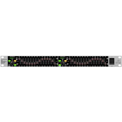 Behringer ULTRAGRAPH PRO FBQ1502HD 15-bands High Definition stereo grafische equalizer met FBQ feedbackdetectiesysteem Behringer ULTRAGRAPH PRO FBQ1502HD 15-bands High Definition stereo grafische equalizer met FBQ feedbackdetectiesysteem