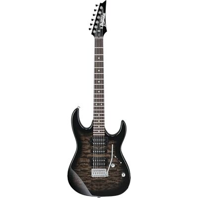 Ibanez GRX70QA-TKS GIO Series Elektrische gitaar Sunburst Transparant Zwart Ibanez GRX70QA-TKS GIO Series Elektrische gitaar Sunburst Transparant Zwart