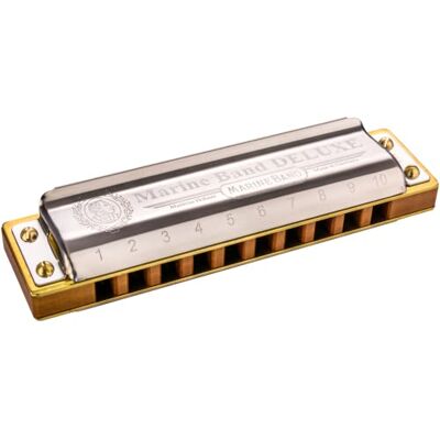 Hohner Mondharmonica Marine Band Deluxe 200520 D in R-toon Hohner Mondharmonica Marine Band Deluxe 200520 D in R-toon