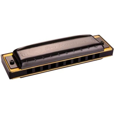 Hohner Pro Harp 56220 A mondharmonica in tontype A Hohner Pro Harp 56220 A mondharmonica in tontype A