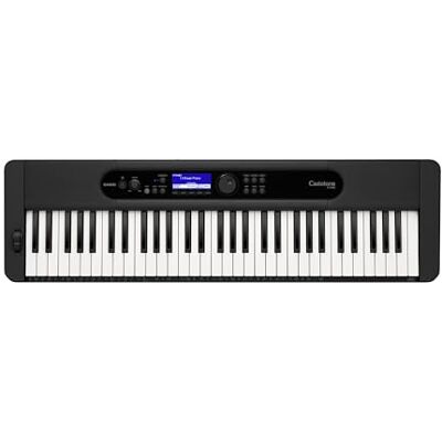 Casio CT-S400 TONE toetsenbord met 61 standaardtoetsen met dynamisch typen, 600 geluiden en 200 begeleidende ritmes, zwart Casio CT-S400 TONE toetsenbord met 61 standaardtoetsen met dynamisch typen, 600 geluiden en 200 begeleidende ritmes, zwart