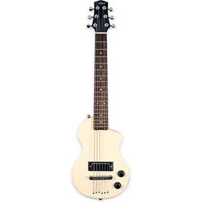 Carry-on Blackstar Mini elektrische gitaar vintage wit perfect voor kinderen en volwassenen, beginners en reizen Carry-on Blackstar Mini elektrische gitaar vintage wit perfect voor kinderen en volwassenen, beginners en reizen