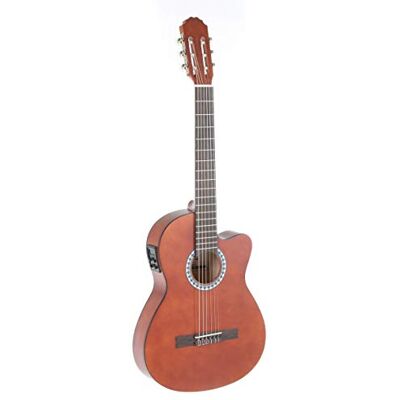 GEWA E-Akoestische Basic Klassieke Gitaar Classic Electro 4/4 Linde Body Micro 4-Band EQ met stemapparaat Cutaway Slimbody Walnoot kleur GEWA E-Akoestische Basic Klassieke Gitaar Classic Electro 4/4 Linde Body Micro 4-Band EQ met stemapparaat Cutaway Slimbody Walnoot kleur