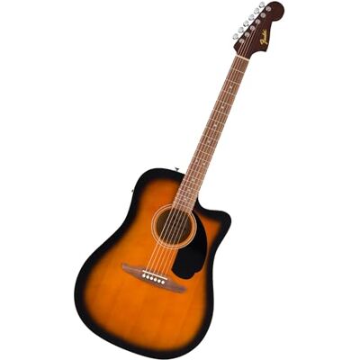 Fender California Debut Redondo CE Dreadnought Electro-Acoustic, Sunburst Akoestische gitaar voor beginners, stemapparaat en microfoon, California-serie, gratis virtuele lessen Fender California Debut Redondo CE Dreadnought Electro-Acoustic, Sunburst Akoestische gitaar voor beginners, stemapparaat en microfoon, California-serie, gratis virtuele lessen