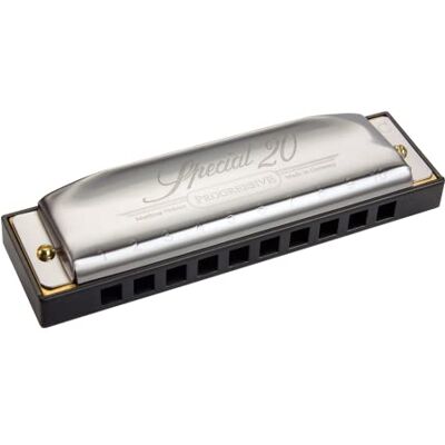 Hohner Speciaal 20 C, één maat Reactieve rietjes, spuitgegoten kunststof kam met mondstuk Hohner Speciaal 20 C, één maat Reactieve rietjes, spuitgegoten kunststof kam met mondstuk