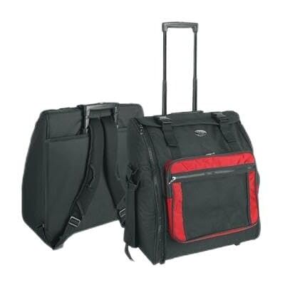 Boston Acordeon transporttas met wieltjes, 47 x 53 x 22 cm, zwart, Zwart/Rood Boston Acordeon transporttas met wieltjes, 47 x 53 x 22 cm, zwart, Zwart/Rood