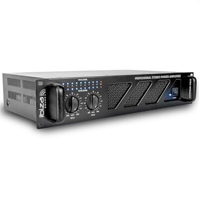 Ibiza AMP800-MKII Professionele PA-versterker 2x600W met RCA/Jack ingangen en Speakon/Born uitgangen 19" rek Zwart Ibiza AMP800-MKII Professionele PA-versterker 2x600W met RCA/Jack ingangen en Speakon/Born uitgangen 19" rek Zwart