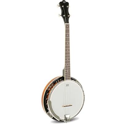 GEWA Banjo Select 4 snaren met etui en REMO bont GEWA Banjo Select 4 snaren met etui en REMO bont