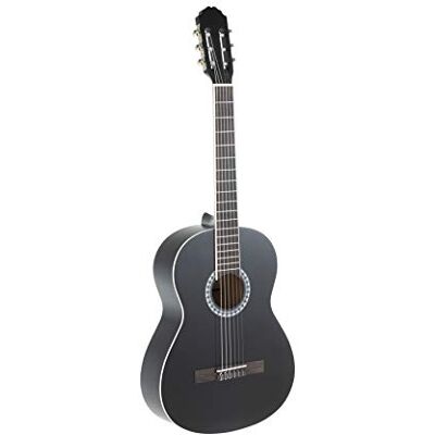 GEWA concertgitaar, basic gitaar, lindebody, pakka houten toets, verchroomde mechanica, 3/4 zwart GEWA concertgitaar, basic gitaar, lindebody, pakka houten toets, verchroomde mechanica, 3/4 zwart