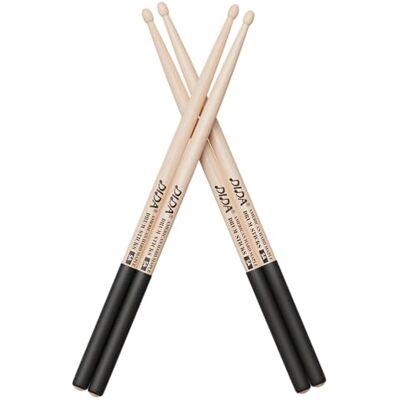 DIDA 2 paar drumsticks van hard esdoorn met antislip handgreep, voor elektronische batterij, voor studenten en beginners (harde esdoorn 5A) DIDA 2 paar drumsticks van hard esdoorn met antislip handgreep, voor elektronische batterij, voor studenten en beginners (harde esdoorn 5A)