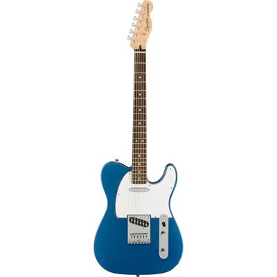 Fender Squier by Affinity Series Telecaster, elektrische gitaar, toets van laurier, beschermplaat, wit, meerblauw Fender Squier by Affinity Series Telecaster, elektrische gitaar, toets van laurier, beschermplaat, wit, meerblauw