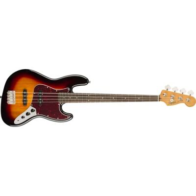 Fender Squier by Classic, Vibe 60's Jazz Bass, elektrische gitaar, laurierknop, 3 kleuren, bruin Fender Squier by Classic, Vibe 60's Jazz Bass, elektrische gitaar, laurierknop, 3 kleuren, bruin