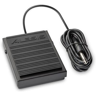 Alesis ASP-1 MKII Sustain pedaal universeel Polariteitsinverter, kabel 1,5 m, aansluiting 6,35 mm, antislip onderkant, voor synthesizers, piano's en MIDI-toetsenborden Alesis ASP-1 MKII Sustain pedaal universeel Polariteitsinverter, kabel 1,5 m, aansluiting 6,35 mm, antislip onderkant, voor synthesizers, piano's en MIDI-toetsenborden