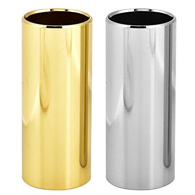 Dilwe 2 stuks gitaar slides, roestvrij staal gitaar slide accessoires voor elektrische folk gitaar Dilwe 2 stuks gitaar slides, roestvrij staal gitaar slide accessoires voor elektrische folk gitaar
