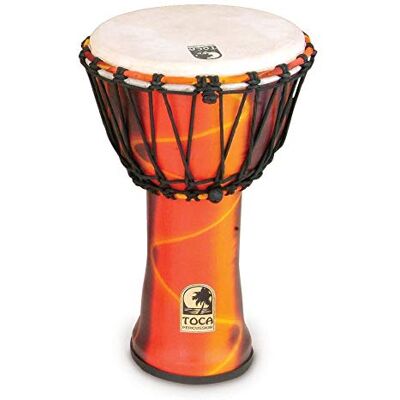 Toca Djembe 9" Freestyle Rope Tuned Fiesta SFDJ-9F Alpine snaren voor volumineuze bas, hoogte 42 cm Toca Djembe 9" Freestyle Rope Tuned Fiesta SFDJ-9F Alpine snaren voor volumineuze bas, hoogte 42 cm