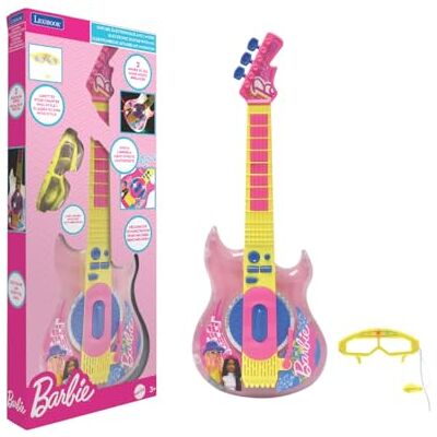 Lexibook , Barbie elektronische gitaar, K260BB Inclusief microfoon en bril, 2 spelmodi, demomelodieën, lichteffecten Lexibook , Barbie elektronische gitaar, K260BB Inclusief microfoon en bril, 2 spelmodi, demomelodieën, lichteffecten