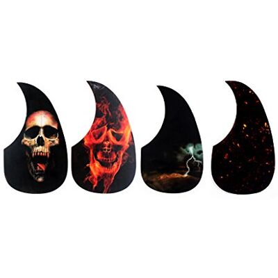 Alnicov Set van 4 universele plectrums voor akoestische folk gitaar Alnicov Set van 4 universele plectrums voor akoestische folk gitaar