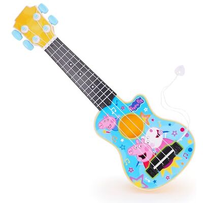 Toyland ® 40 cm (16 inch) Peppa Pig mijn eerste gitaar met geïntegreerd plectrum, instrument om te stemmen en te spelen, grappig muziekspeelgoed voor kinderen, vanaf 3 jaar Toyland ® 40 cm (16 inch) Peppa Pig mijn eerste gitaar met geïntegreerd plectrum, instrument om te stemmen en te spelen, grappig muziekspeelgoed voor kinderen, vanaf 3 jaar