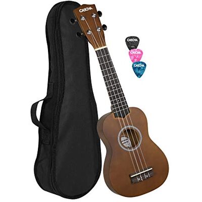 CASCHA EH 3953 ukelele sopraan haakset (3 stuks) met etui CASCHA EH 3953 ukelele sopraan haakset (3 stuks) met etui