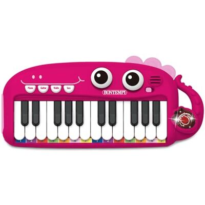 Bontempi PlayKeys: 24 toetsen speelgoedtoetsenbord voor kleine muzikanten, roze, 300 x 140 x 40 mm Bontempi PlayKeys: 24 toetsen speelgoedtoetsenbord voor kleine muzikanten, roze, 300 x 140 x 40 mm