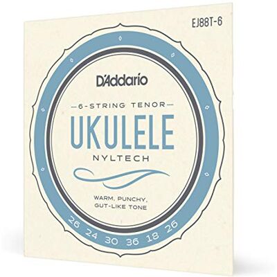 D'Addario Nyltech EJ88T-6 Tenor-ukelele (6-snarig) D'Addario Nyltech EJ88T-6 Tenor-ukelele (6-snarig)