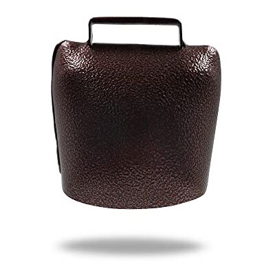 Yitexin 9,4 cm metalen koebel met handvat, grote koebel die lawaai maakt, welkomstbel op boerderij, voetbal, sportevenementen, muziekinstrumenten Yitexin 9,4 cm metalen koebel met handvat, grote koebel die lawaai maakt, welkomstbel op boerderij, voetbal, sportevenementen, muziekinstrumenten